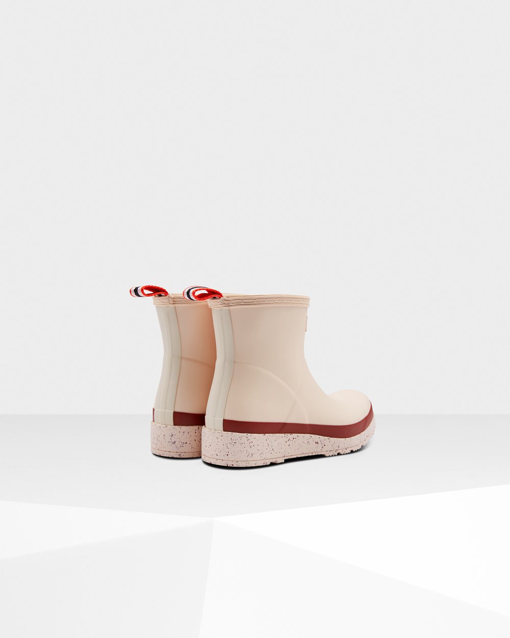 Botas Play Hunter Feminina Cinzentas Rosa/Cinzentas Vermelhas - Original Short Speckle Rain - 40GRJP